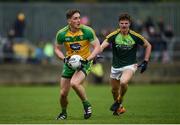 21 May 2017; Hughie McFadden of Donegal in action against Conor Hamill of Antrim during the Ulster GAA Football Senior Championship Quarter-Final match between Donegal and Antrim at MacCumhaill Park in Ballybofey, Co Donegal. Photo by Philip Fitzpatrick/Sportsfile