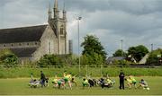 21 May 2017; The Donegal players warming up before the Ulster GAA Football Senior Championship Quarter-Final match between Donegal and Antrim at MacCumhaill Park in Ballybofey, Co Donegal. Photo by Oliver McVeigh/Sportsfile
