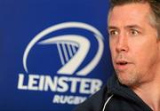 30 November 2011; Leinster team manager Guy Easterby speaking during a press conference ahead of their Celtic League game against Cardiff Blues on Friday. Leinster Rugby Squad Press Conference, David Lloyd Riverview, Clonskeagh, Dublin. Picture credit: Stephen McCarthy / SPORTSFILE