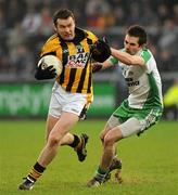 27 November 2011; Oisin McConville, Crossmaglen Rangers, in action against Gerard McCartan, Burren St Mary's. AIB Ulster GAA Football Senior Club Championship Final, Crossmaglen Rangers v Burren St Mary's, Morgan Athletic Grounds, Armagh. Picture credit: Oliver McVeigh / SPORTSFILE