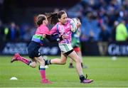 19 May 2017; Action from the half-time mini games featuring Metro Barbarians and Portlaoise RFC during the Guinness PRO12 Semi-Final match between Leinster and Scarlets at the RDS Arena in Dublin. Photo by Ramsey Cardy/Sportsfile