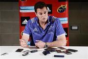 22 May 2017; Munster director of rugby Rassie Erasmus during a Munster Rugby press conference at the University of Limerick in Limerick. Photo by Diarmuid Greene/Sportsfile