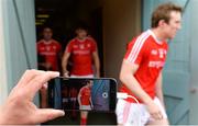21 May 2017; Louth players make their way from the dressing room before the Leinster GAA Football Senior Championship Round 1 match between Louth and Wicklow at Parnell Park in Dublin. Photo by Piaras Ó Mídheach/Sportsfile