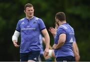 22 May 2017; Donnacha Ryan, left, and James Cronin of Munster during Munster Rugby squad training at the University of Limerick in Limerick. Photo by Diarmuid Greene/Sportsfile