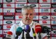 22 May 2017; British and Irish Lions head coach Warren Gatland during a press conference at Carton House in Maynooth, Co Kildare. Photo by Ramsey Cardy/Sportsfile