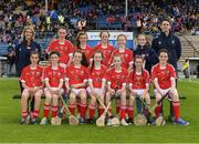 21 May 2017; Members of the Cork 'Primary GO GAMES' camogie team before Munster GAA Hurling Senior Championship Semi-Final match between Tipperary and Cork at Semple Stadium in Thurles, Co Tipperary. Photo by Ray McManus/Sportsfile