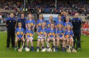 21 May 2017; Members of the Tipperary 'Primary GO GAMES' camogie team before Munster GAA Hurling Senior Championship Semi-Final match between Tipperary and Cork at Semple Stadium in Thurles, Co Tipperary. Photo by Ray McManus/Sportsfile