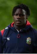 22 May 2017; Maro Itoje of British and Irish Lions arrives for squad training at Carton House in Maynooth, Co. Kildare. Photo by Ramsey Cardy/Sportsfile