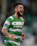 22 May 2017; Brandon Miele of Shamrock Rovers celebrates scoring his side's second goal during the SSE Airtricity League Premier Division match between Shamrock Rovers and Galway United at Tallaght Stadium in Dublin. Photo by Piaras Ó Mídheach/Sportsfile
