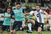 23 May 2017; David McMillan of Dundalk in action against Conor McDermott of Derry City during the SSE Airtricity League Premier Division match between Dundalk and Derry City at Oriel Park, Dundalk, Co. Louth. Photo by David Maher/Sportsfile
