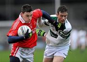 4 December 2011; Paddy Andrews, St Brigid's, Dublin, in action against Kiaran Lillis, Portlaoise, Laois. AIB Leinster GAA Football Senior Club Championship Semi-Final, St Brigid's, Dublin v Portlaoise, Laois, Parnell Park, Dublin. Picture credit: Brian Lawless / SPORTSFILE