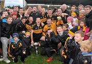 4 December 2011; Dr. Crokes players and supporters celebrate with the cup after victory over UCC. AIB Munster GAA Football Senior Club Championship Final, Dr. Crokes v UCC, Fitzgerald Stadium, Killarney, Co. Kerry. Picture credit: Diarmuid Greene / SPORTSFILE