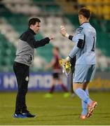 22 May 2017; Shamrock Rovers manager Stephen Bradley with Tomer Chencinski after the SSE Airtricity League Premier Division match between Shamrock Rovers and Galway United at Tallaght Stadium in Dublin. Photo by Piaras Ó Mídheach/Sportsfile