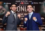 24 May 2017; Alex Saucedo, left, and Michael Conlan following a press conference in Chicago, USA. Photo by Mikey Williams/Top Rank/Sportsfile.