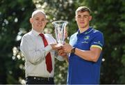 25 May 2017; Garry Ringrose of Leinster is presented with the Bank of Ireland Player of the Month award for April 2017 by Jamie Murphy from Bank of Ireland, Montrose, at Leinster Rugby HQ, Newstead Building, UCD, Belfield, Dublin 4. Photo by Matt Browne/Sportsfile