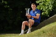 25 May 2017; Garry Ringrose of Leinster with his Bank of Ireland Player of the Month award for April 2017, at Leinster Rugby HQ, Newstead Building, UCD, Belfield, Dublin 4. Photo by Matt Browne/Sportsfile