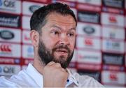25 May 2017; British and Irish Lions defence coach Andy Farrell speaking during a press conference at Carton House in Maynooth, Co Kildare. Photo by Sam Barnes/Sportsfile