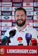 25 May 2017; British and Irish Lions defence coach Andy Farrell speaking during a press conference at Carton House in Maynooth, Co Kildare. Photo by Sam Barnes/Sportsfile