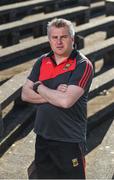 25 May 2017; Mayo manager Stephen Rochford poses for a portrait during the Mayo Football Press Night at Elverys MacHale Park, in Castlebar, Co. Mayo. Photo by Seb Daly/Sportsfile