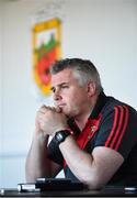 25 May 2017; Mayo manager Stephen Rochford speaking during the Mayo Football Press Night at Elverys MacHale Park, in Castlebar, Co. Mayo. Photo by Seb Daly/Sportsfile
