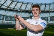 25 May 2017; Tomás Quinlan, Cork Constitution FC, winner of Top Points Scorer, during the Ulster Bank League Awards at the Aviva Stadium in Dublin. Photo by Cody Glenn/Sportsfile