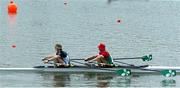 26 May 2017; Paul O’Donovan, left, and Gary O’Donovan of Ireland on their way to winning the LM2 Exhibition Race in a time of 6:57.770 during the European Rowing Championships at Racice in the Czech Republic. Photo by Sportsfile