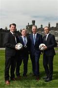 26 May 2017; Republic of Ireland manager Martin O'Neill, right, with, from left, Republic of Ireland senior women's head coach Colin Bell, Councillor Matt Doran, Cathaoirleach of Kilkenny County Council, and FAI Chief Executive John Delaney during the launch of the 2017 FAI AGM & Festival of Football at Parade Tower in Kilkenny Castle, Co Kilkenny. Photo by David Maher/Sportsfile