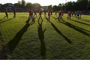 26 May 2017; The two teams of St Patrick's Athletic and Dundalk before the start of the SSE Airtricity League Premier Division match between St Patrick's Athletic and Dundalk at Richmond Park, in Dublin. Photo by David Maher/Sportsfile