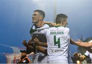 26 May 2017; Ryan Delaney of Cork City celebrates after scoring his side's third goal during the SSE Airtricity League Premier Division match between Cork City and Shamrock Rovers at Turners Cross, in Cork.  Photo by Eóin Noonan/Sportsfile