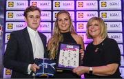 26 May 2017; The Lidl Teams of the League Awards were presented at Croke Park on Friday, May 26th. The best players from the 4 Divisions of the Lidl National Football Leagues are selected in their position on their Divisional team. Managers from opposition teams voted for the most impressive players from each match with the player receiving the most votes selected in their position on their Divisions best fifteen. Aisling McCarthy, centre, of Tipperary is pictured receiving her Team of the League award from LGFA President, Marie Hickey, right, and Lidl representative, Jay Wilson. Photo by Sam Barnes/Sportsfile