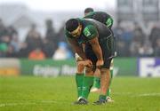 10 December 2011; Rodney Ah You, Connacht, shows his disappointment after defeat against Gloucester. Heineken Cup, Pool 6, Round 3, Connacht v Gloucester, Sportsground, Galway. Picture credit: Pat Murphy / SPORTSFILE