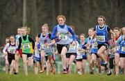 11 December 2011; A general view of the start of the Girl's U15 race at the Woodie’s DIY Novice and Juvenile Cross Country Championships. Curragh Camp, The Curragh, Co. Kildare. Picture credit: Pat Murphy / SPORTSFILE