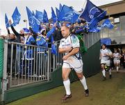 11 December 2011; Richardt Strauss, Leinster, runs out onto the pitch before the game. Heineken Cup Pool 3 Round 3, Bath v Leinster, The Rec, Bath, England. Picture credit: Brendan Moran / SPORTSFILE