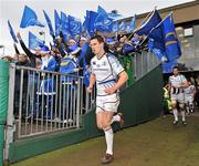 11 December 2011; Jonathan Sexton, Leinster, runs out onto the pitch before the game. Heineken Cup Pool 3 Round 3, Bath v Leinster, The Rec, Bath, England. Picture credit: Brendan Moran / SPORTSFILE