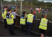 26 May 2017; A general view as Gardai watch the action during the FAI South Dublin County Council Late Night League Finals at Astropark in Tallaght, Dublin. Photo by Seb Daly/Sportsfile