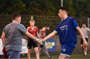 26 May 2017; Players from Team Paddy Corbally and Team Aido FC shake hands during the FAI South Dublin County Council Late Night League Finals at Astropark in Tallaght, Dublin. Photo by Seb Daly/Sportsfile