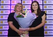 26 May 2017; The Lidl Teams of the League Awards were presented at Croke Park on Friday, May 26th. The best players from the 4 Divisions of the Lidl National Football Leagues are selected in their position on their Divisional team. Managers from opposition teams voted for the most impressive players from each match with the player receiving the most votes selected in their position on their Divisions best fifteen. Pictured are LGFA President Marie Hickey and Lidl Representative Laura Byrne. Photo by Sam Barnes/Sportsfile