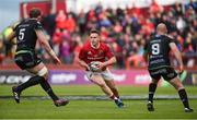 20 May 2017; Rory Scannell of Munster in action against Alun Wyn Jones, left, and Brendon Leonard of Ospreys during the Guinness PRO12 semi-final between Munster and Ospreys at Thomond Park in Limerick. Photo by Diarmuid Greene/Sportsfile