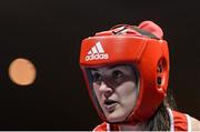 28 April 2017; Kellie Harrington of Ireland during her 60kg bout against Flora Pili of France at the Elite International Boxing Tournament in the National Stadium, Dublin. Photo by Piaras Ó Mídheach/Sportsfile