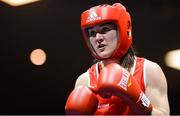 28 April 2017; Kellie Harrington of Ireland during her 60kg bout against Flora Pili of France at the Elite International Boxing Tournament in the National Stadium, Dublin. Photo by Piaras Ó Mídheach/Sportsfile