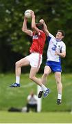 27 May 2017; Michael O'Leary of Cork in action against Conor McGrath of Waterford during the Munster GAA Football Junior Championship Quarter-Final match between Waterford and Cork at Fraher Field in Dungarvan, Co Waterford. Photo by Matt Browne/Sportsfile