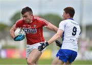 27 May 2017; Peter Kelleher of Cork in action against Michael Curry of Waterford during the Munster GAA Football Senior Championship Quarter-Final match between Waterford and Cork at Fraher Field in Dungarvan, Co Waterford. Photo by Matt Browne/Sportsfile