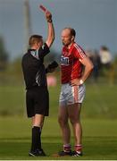 27 May 2017; Referee Rory Hickey sends off Alan O'Connor of Cork during the Munster GAA Football Senior Championship Quarter-Final match between Waterford and Cork at Fraher Field in Dungarvan, Co Waterford. Photo by Matt Browne/Sportsfile