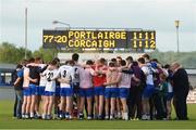 27 May 2017; Waterford players huddle after the game against Cork at the Munster GAA Football Senior Championship Quarter-Final match between Waterford and Cork at Fraher Field in Dungarvan, Co Waterford. Photo by Matt Browne/Sportsfile