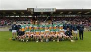 27 May 2017; The Offaly squad before the Leinster GAA Hurling Senior Championship Quarter-Final match between Westmeath and Offaly at TEG Cusack Park in Mullingar, Co Westmeath. Photo by Piaras Ó Mídheach/Sportsfile