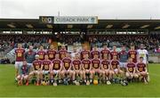 27 May 2017; The Westmeath squad before the Leinster GAA Hurling Senior Championship Quarter-Final match between Westmeath and Offaly at TEG Cusack Park in Mullingar, Co Westmeath. Photo by Piaras Ó Mídheach/Sportsfile