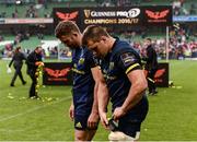 27 May 2017; Jaco Taute, left, and CJ Stander of Munster after the Guinness PRO12 Final between Munster and Scarlets at the Aviva Stadium in Dublin. Photo by Diarmuid Greene/Sportsfile