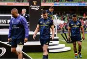 27 May 2017; Simon Zebo, Conor Murray, CJ Stander and Francis Saili of Munster receive their runners-up medals after the Guinness PRO12 Final between Munster and Scarlets at the Aviva Stadium in Dublin. Photo by Diarmuid Greene/Sportsfile