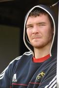 13 December 2011; Munster's Peter O'Mahony watches on during squad training ahead of their Heineken Cup, Pool 1, Round 4, game against Scarlets on Sunday. Munster Rugby Squad Training, University of Limerick, Limerick. Picture credit: Diarmuid Greene / SPORTSFILE