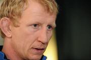 13 December 2011; Leinster's Leo Cullen during a press conference ahead of their Heineken Cup, Pool 3, Round 4, game against Bath on Saturday. Leinster Rugby Squad Press Conference, UCD, Belfield, Dublin. Picture credit: Pat Murphy / SPORTSFILE